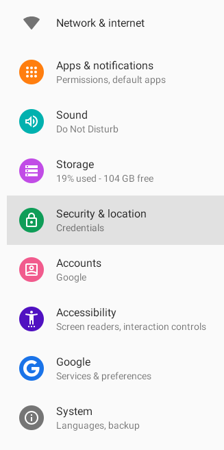 ChromeOS <strong>Network & Internet</strong> screen